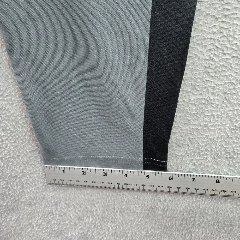Under Armour Men Activewear Track Pants 2XL‎ Gray Colorblock Fitted Drawstring